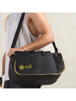 CULT - Yellow 25 Litre Black Unisex with Multi Pockets Duffle Bag