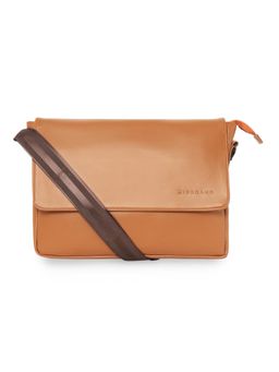 Giordano - Unisex Professional 14 inch Laptop Messenger Bag - Tan