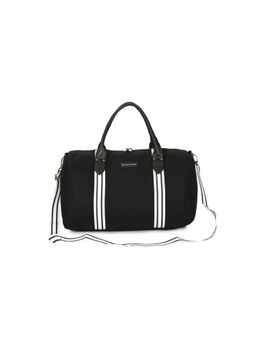 Giordano - Unisex 36L Canvas Duffle Bag With Detachable Strap - Black