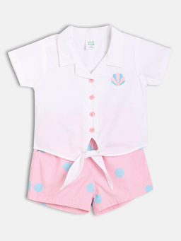 MINI KLUB - Cotton Solid Top with Shorts (Set of 2)