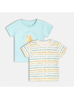 MINI KLUB - Cotton Printed T-Shirt (Pack Of 2)