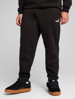 Puma - Men Black Solid/Plain Cotton Trackpant