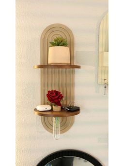 Cinch Home - Fluted Arch Dual Shelf Wall Decor