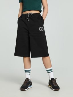 Puma - x HARRY POTTER Womens Relaxed Fit 14" Black Shorts