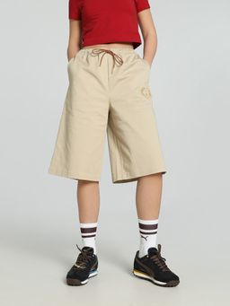 Puma - x HARRY POTTER Womens Relaxed Fit 14" Beige Shorts