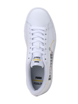 Puma - Peanuts Serve Pro Jr Unisex White Casual Shoes