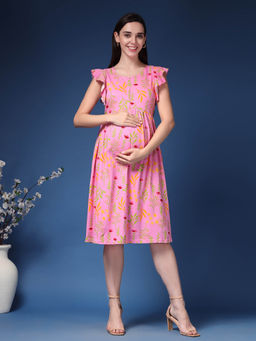 Zelena - Noor Cotton Maternity and Nursing Dress