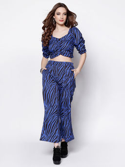 Sera - Blue Printed Co-ord Set