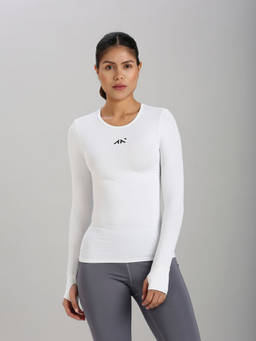 AESTHETIC NATION - White Eternal Compression T-Shirt