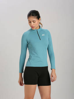 AESTHETIC NATION - Green Pulse Zip Up Sweatshirt