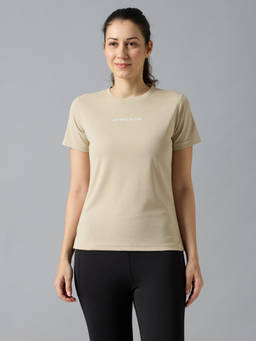AESTHETIC NATION - Beige Origin Quick Dry T-Shirt