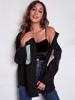 Oh Rare - Black Shirt Collar Neck Style