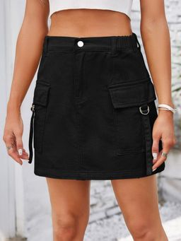 Oh Rare - Denim Mini A Line Skirt