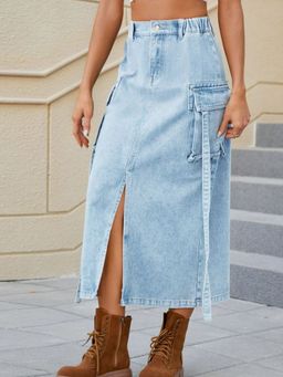 Oh Rare - A-Line Straight Midi Skirt
