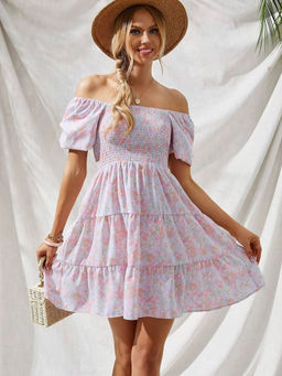 Oh Rare - Lavender Fit and Flare Dress