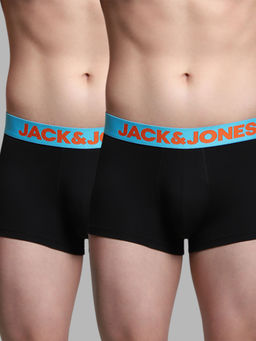 Jack & Jones - Jack and Jones Men Solid Trunks (Pack of 2)