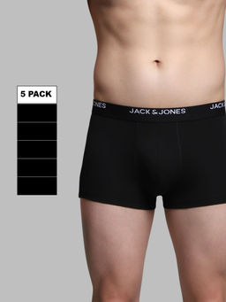 Jack & Jones - Jack and Jones Men Solid Trunks (Pack of 5)