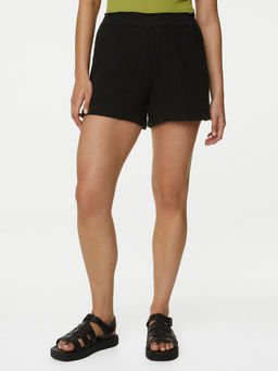 Marks & Spencer - Pure Cotton Black Shorts