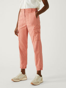Marks & Spencer - Lyocell Rich Solid Pink Cargo Pants