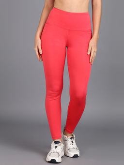 Rock Paper Scissors - Pink Skinny Gym Tights