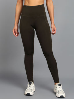 Rock Paper Scissors - Olive Skinny Gym Tights