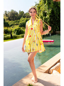 All Eyes On You - AEOY Cards Club Yellow Mini Dress