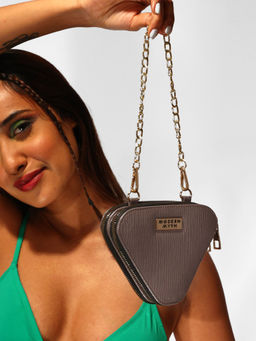 Modern Myth - Trio Grey Mini Triangle Bag