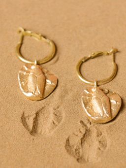 Kassa - Women's Gold Statement Hoop Earrings