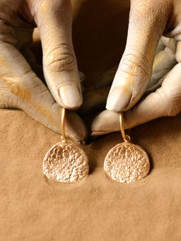 Kassa - Women's Gold Statement Hoop Earrings