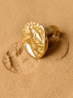 Kassa - Women's Gold Adjustable Statement Ring