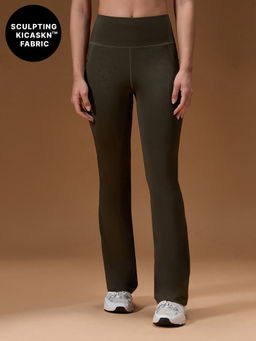 Kica - High-Waist Flare Pants in KICASKN™ Sculpting Stretch Fabric with Pockets