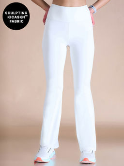 Kica - High-Waist Flare Pants in KICASKN™ Sculpting Stretch Fabric with Pockets