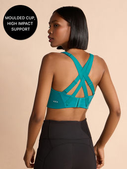 Kica - Luxe Limitless High-Impact Sports Bra Full Coverage with Molded Cups Adjustable Straps