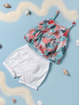 Nautinati - Multi Coloured Printed Westernwear Girls (Set of 2)