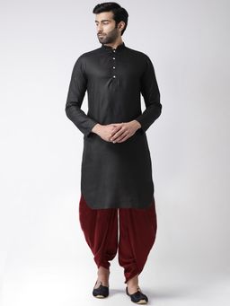 KISAH - Men Black Kurta (Set of 2)