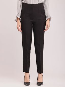FableStreet - High Waist Trousers - Black