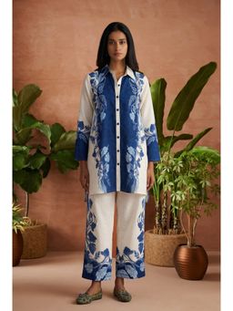 Kamodinee - Blue Scenic Floral Co-Ord Set
