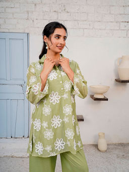 Kamodinee - Daydream Green Floral Co-Ord Set
