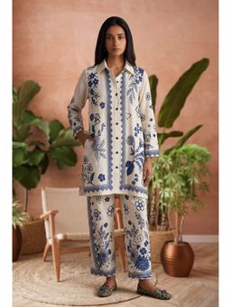 Kamodinee - Blue Flowers Blue Co-Ord Set