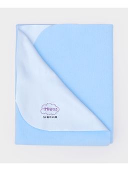 Mi Arcus - Solid Water-Resistant Mattress Protector with TPU Lamination, 0-24 M, Blue