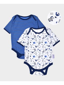 Mi Arcus - Tiny Tog Knitted Baby Boy Romper Safari (Pack of 2)