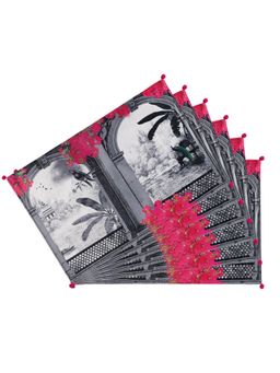 India Circus by Krsnaa Mehta - Royal Hues Micro Velvet Table Mats Pack of 6 (6 Seater)