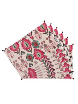 India Circus by Krsnaa Mehta - Mystifying Dazzle Micro Velvet Table Mats Pack of 6 (6 Seater)
