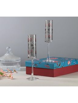 India Circus by Krsnaa Mehta - Tropic Tryst Champagne Glass Pack of 2