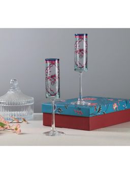 India Circus by Krsnaa Mehta - Giardino Segreto Champagne Glass Pack of 2