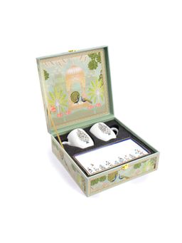 ICHKAN - Shahi Gift Box Combo ( 2 Couple Mugs + Small Platter )