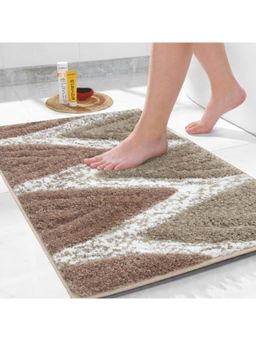 ELANZA - VENICE Non Slip Bath Mat, Beige (40 x 60 cm)