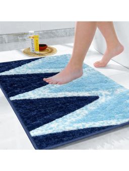 ELANZA - VENICE Non Slip Bath Mat, Navy Blue (40 x 60 cm)