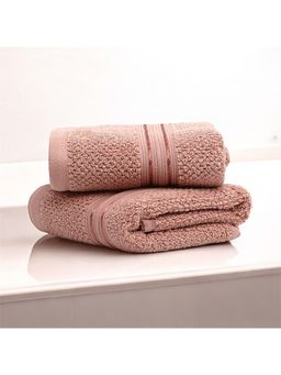 LANE LINEN - 100% Cotton Hand Towels (Pack Of 2) - Peach