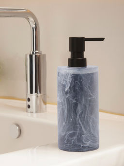 OBSESSIONS - Polyresin Soap Dispenser for Bathroom & Kitchen, Black